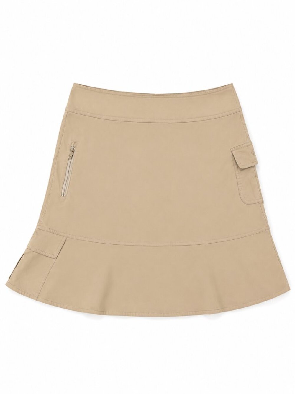 Royal Robbins Cargo Utility Skirt Tan Khaki Size 4 Hiking Travel Outdoor